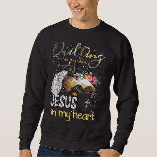 Kvartandet är i mina hjärtan.. Jesus är i mitt hjä Lång Ärmad Tröja