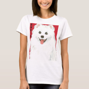 Kvarter för färg för amerikaneskimåhund t shirt