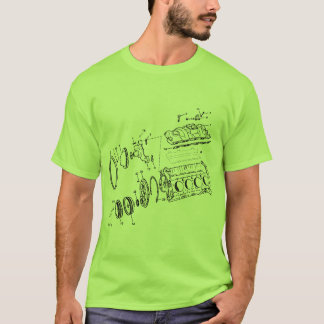 kvarter för motor 454ci t-shirt