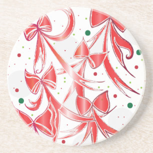 Kvarter i Candy cane vid jul mönster Underlägg