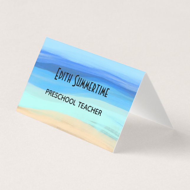 Kvarter och sommarkänslor visitkort (Framsida)