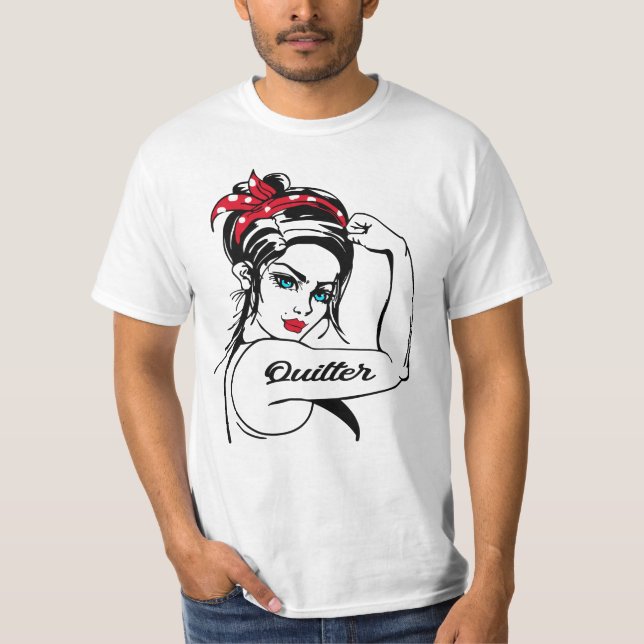 Kvarter Rosie Rise Pin Up T Shirt (Framsida)