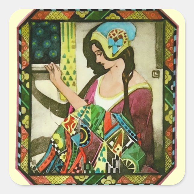 Kvarteraren Fyrkantigt Klistermärke (Framsida)