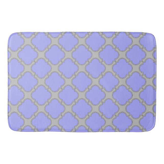 Kvarterfolieperiwinkle och grått badrumsmatta (Framsidan)