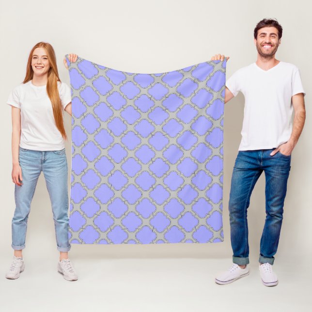 Kvarterfolieperiwinkle och grått fleecefilt (På plats)