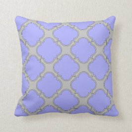 Kvarterfolieperiwinkle och grått kudde