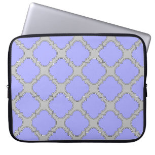 Kvarterfolieperiwinkle och grått laptop sleeve