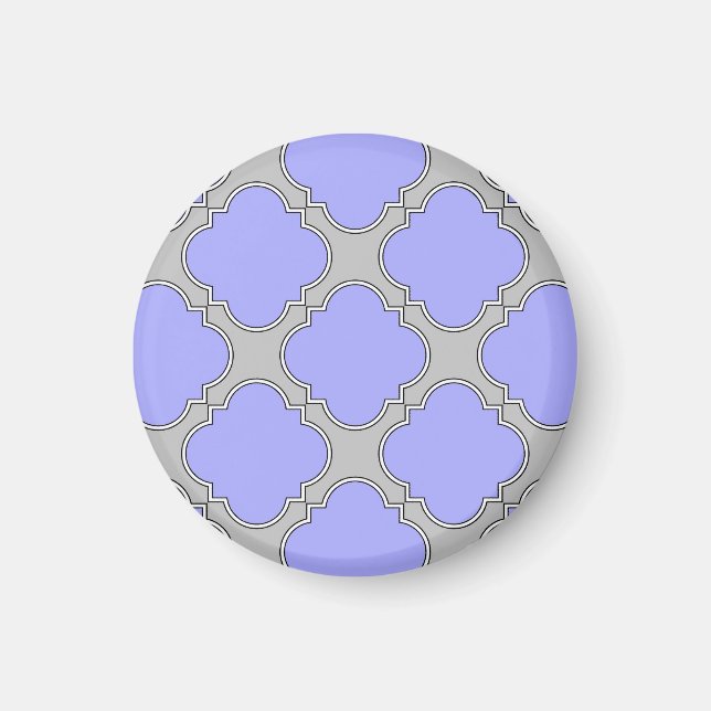 Kvarterfolieperiwinkle och grått magnet (Framsidan)