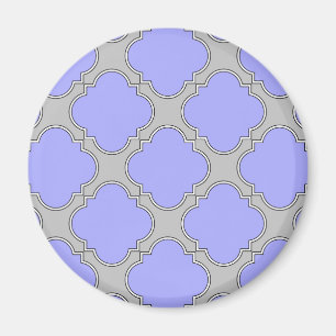 Kvarterfolieperiwinkle och grått magnet