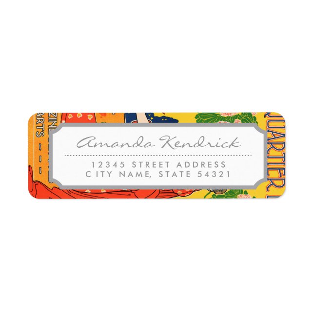 Kvarterlatin. Ett magasin tillägnat konsten Returadress Etikett (Framsidan)