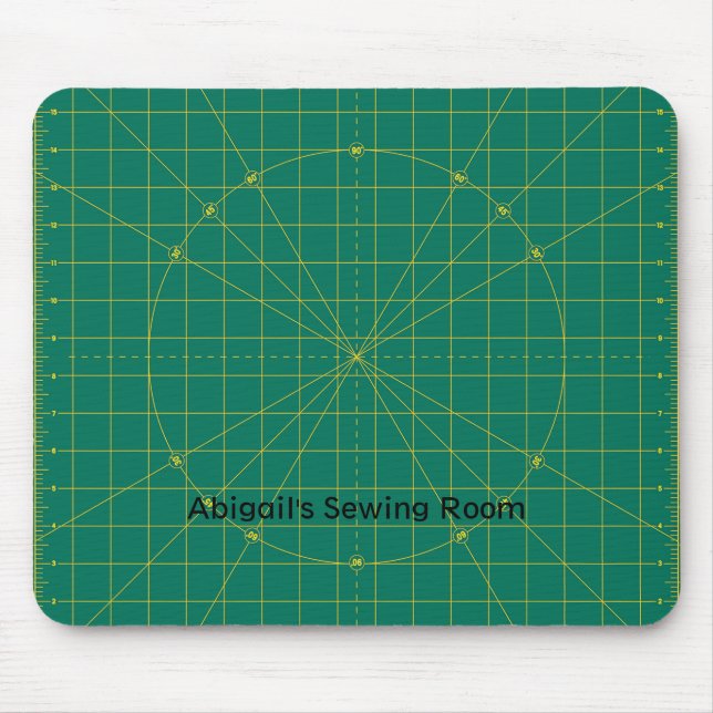 Kvarters Grönt Stämmer Mat Mousepad Musmatta (Framsidan)