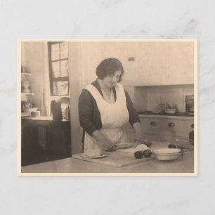 Kvarterugn av kvinnor i vintage vykort