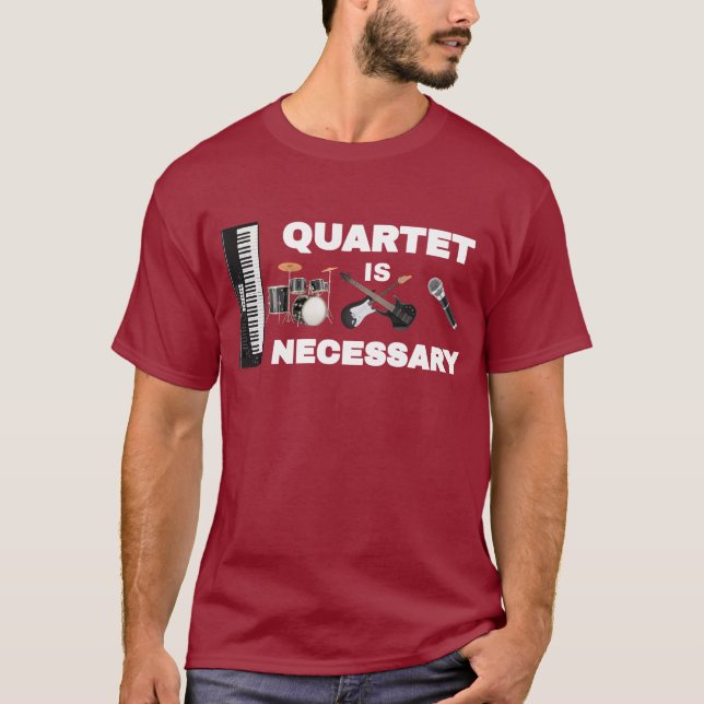 KVARTETTEN ÄR NÖDVÄNDIG T SHIRT (Framsida)