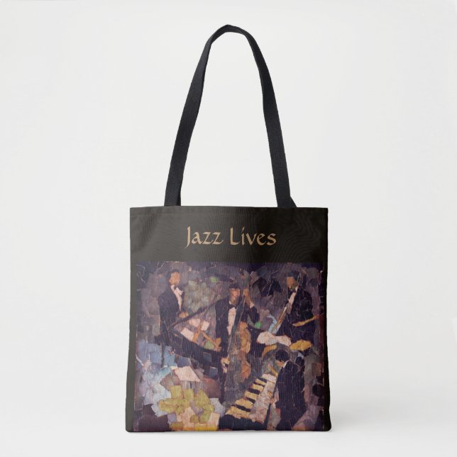 Kvartetten - Jazz Music Lives Tote Bag Tygkasse (Framsida)