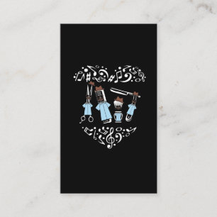 Kvartetten Musik noter Band Humor Visitkort