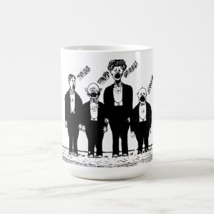 Kvartetten, sjunger kaffemugg