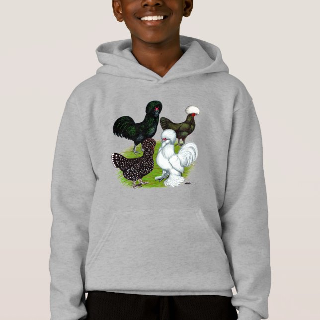 Kvartetten top hat Chicken T Shirt (Framsida)
