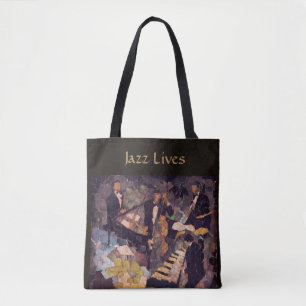 Kvartetten - totot för liv för Jazzmusik hänger Tygkasse