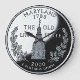 Kvartklocka för Faux Maryland-tillstånd Stor Klocka