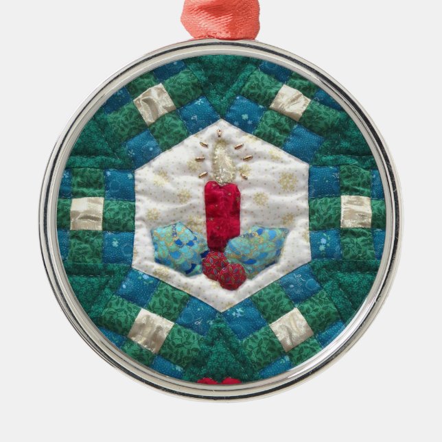 Kvartljus Julgransprydnad Metall (Framsidan)