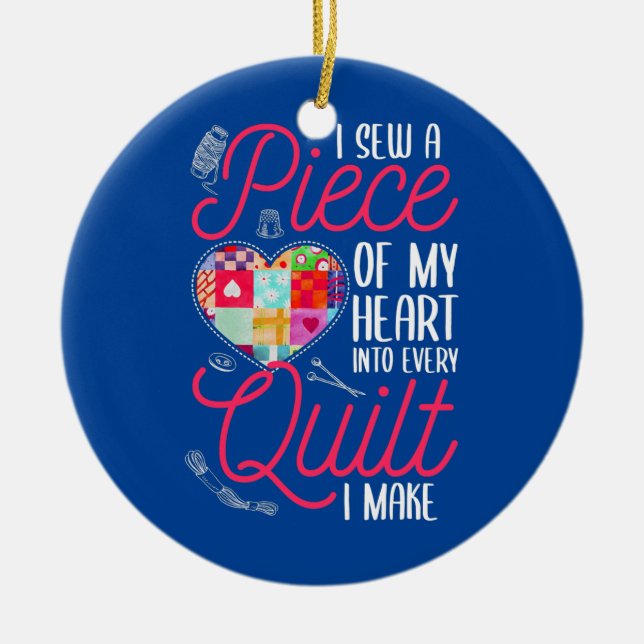 Kvartmatningsartiklar för kavlingsstommar julgransprydnad keramik (Framsidan)