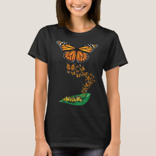 Kvartpelare med färg till monarch Butterfly M T Shirt
