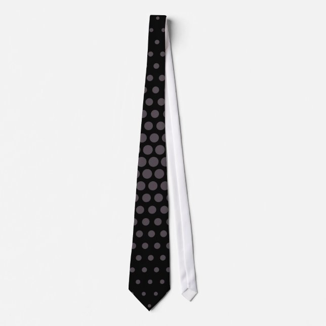 Kvarts Techno Prickar Modern Svart Slips (Framsida)