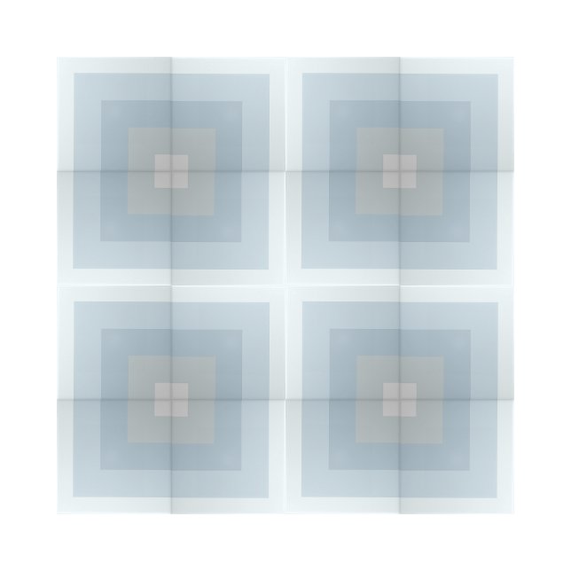 Kvartsfyrkantsformens design för enkla blå skuggor kakelplatta (shades of blue geometric pattern ceramic tiles)