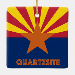 Kvartsort Arizona Julgransprydnad Keramik