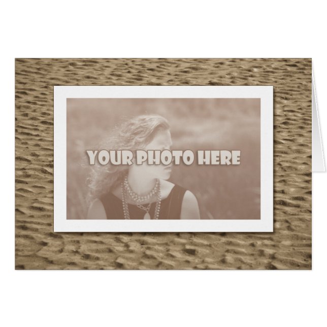 Kvartssand Hälsningskort (Framsidan Horizontal)