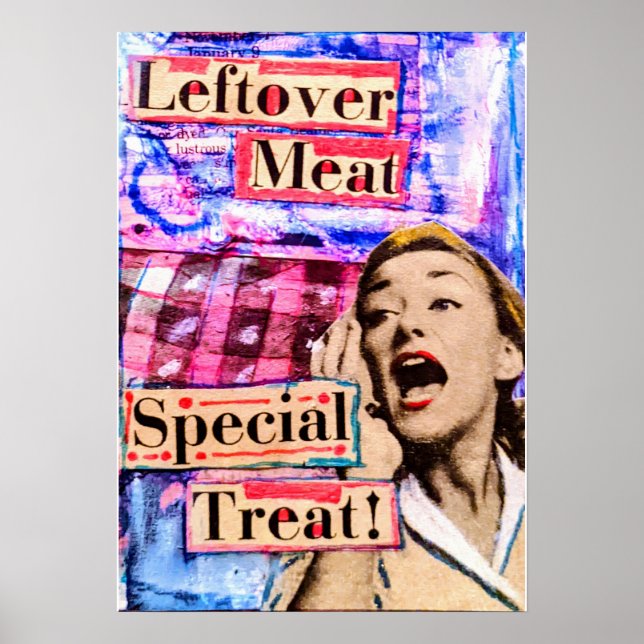 Kvarvarande kött, speciell behandling poster (Framsidan)