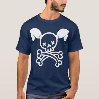 Kvastskalle för flicka t shirt