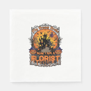 Kvastsönd Florist Halloween Häxa Pumpa Spökar Pappersservett