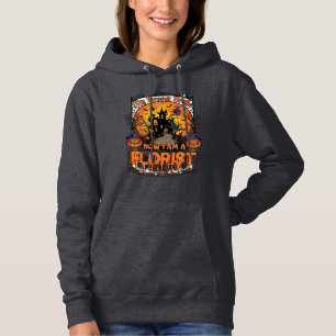 Kvastsönd Florist Halloween Häxa Pumpa Spökar T Shirt
