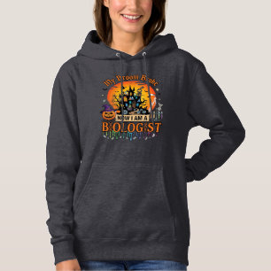 Kvastsöndrad biolog Halloween spök slott pumpor T Shirt