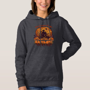 Kvastsöndrig bonde Halloween-häxa Spökhus P T Shirt