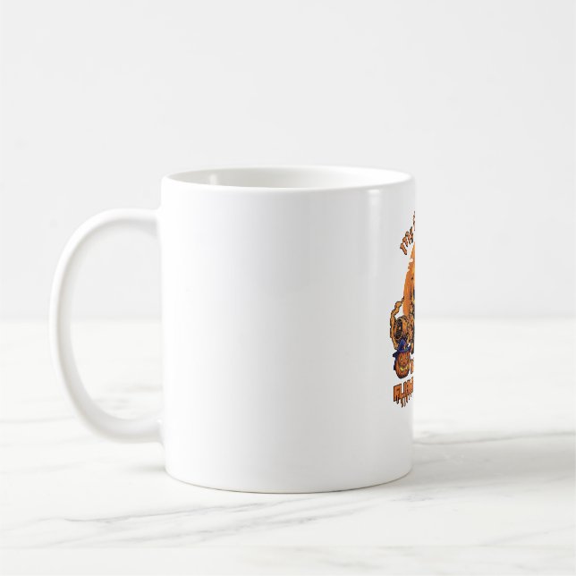 Kvastsoppa Nu är jag flygvärdinna Halloween_1 Kaffemugg (Vänster)
