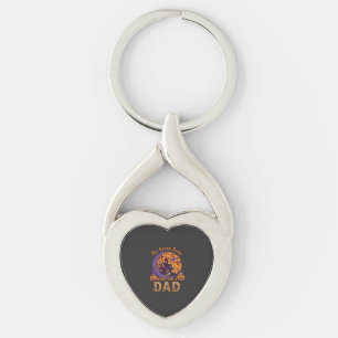 Kvastsoppa Pappa Halloween Spökhus Mustasch P Twisted Heart Silverfärgad Nyckelring