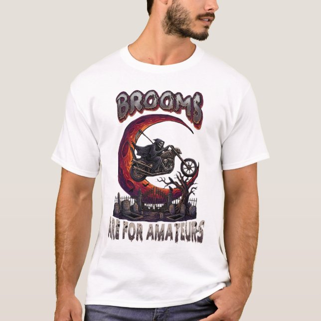 Kvastspridarna Döden MC Halloween R T Shirt (Framsida)