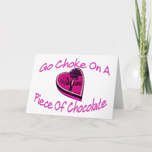 Kväva på chokladvalentin helgkort (Framsida)