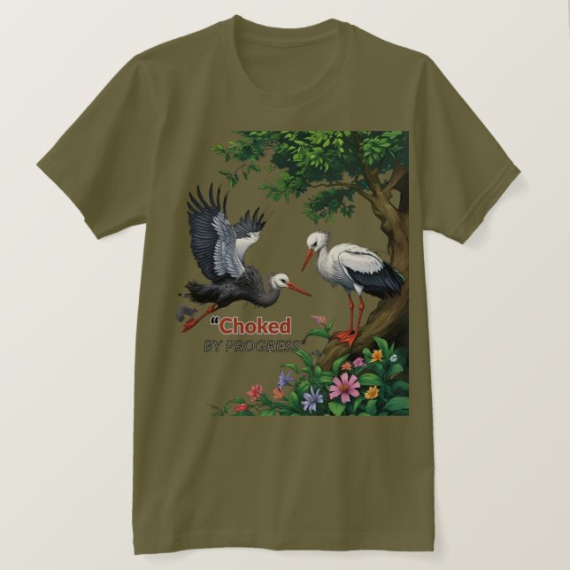 Kvävd av framsteg T-Shirt (Design framsida)