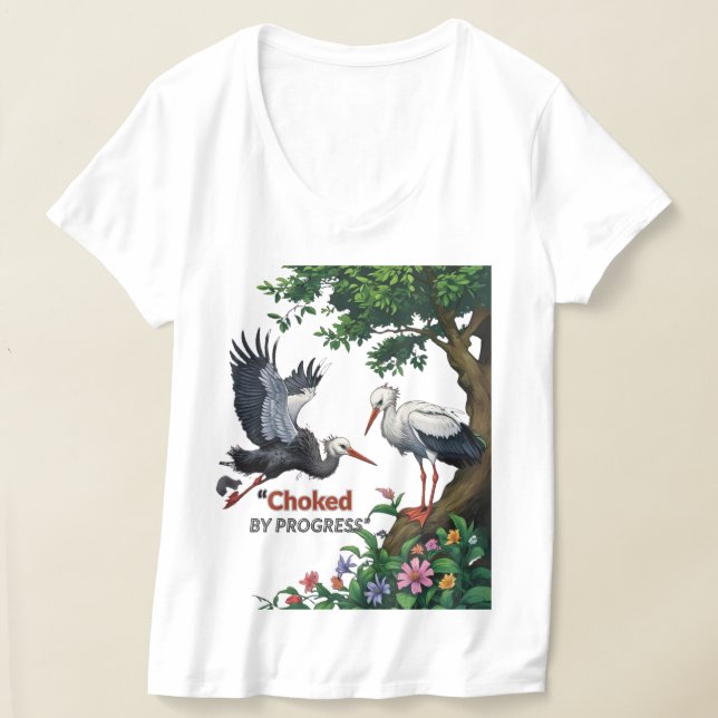 Kvävd av framsteg t shirt (Laydown)