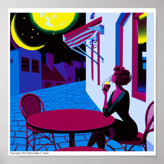 Kväve Firande Vin Tasting i Bari, Italien Poster (Framsidan)