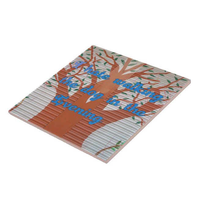 "Kväve Hund Walk Dread" - Jag hatar att gå i Hund Kakelplatta (Sidan)