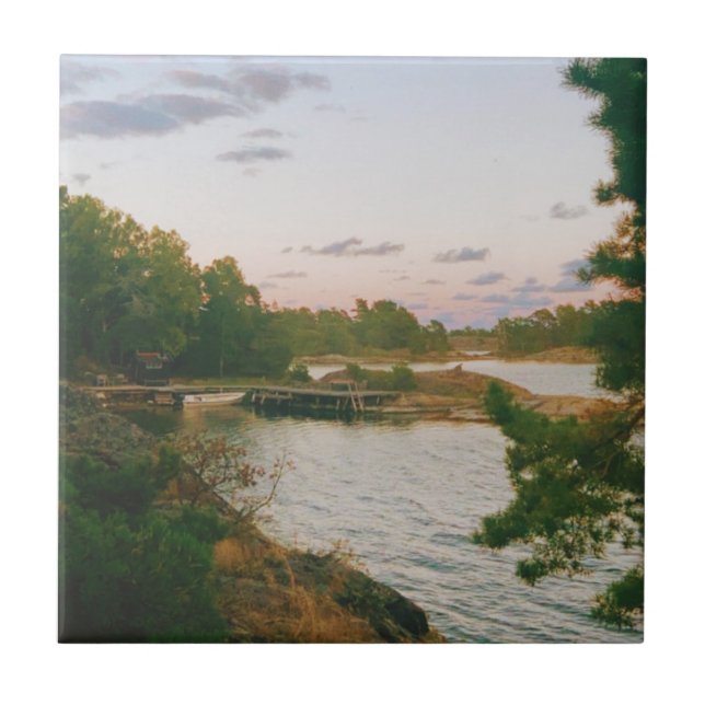 Kväve i den godistiska skärgården kakelplatta (Framsidan)