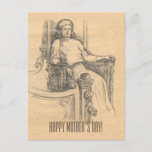 Kväve i det gamla huset vykort (Framsida)