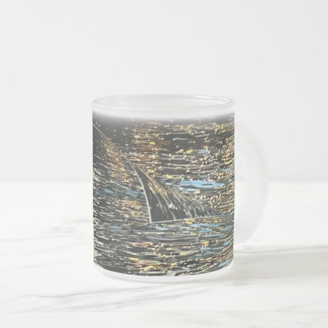 Kväve ljus till havs frostad glasmugg (Framsida höger)