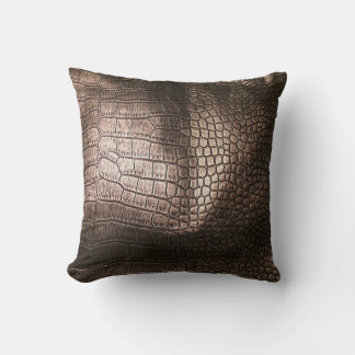 Kväve Luxe: Texturerad läder sofistikerad Kudde