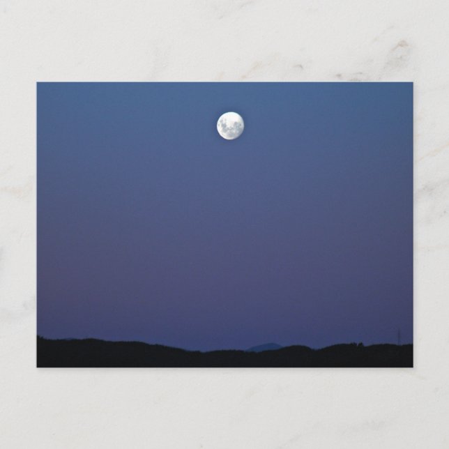 Kväve Måne och blå himmel Vykort (Framsida)
