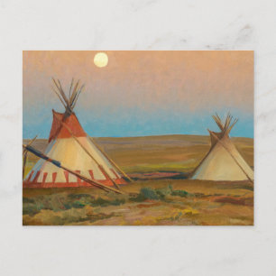 Kväve på Blackfoot Reservation av Dixon Vykort